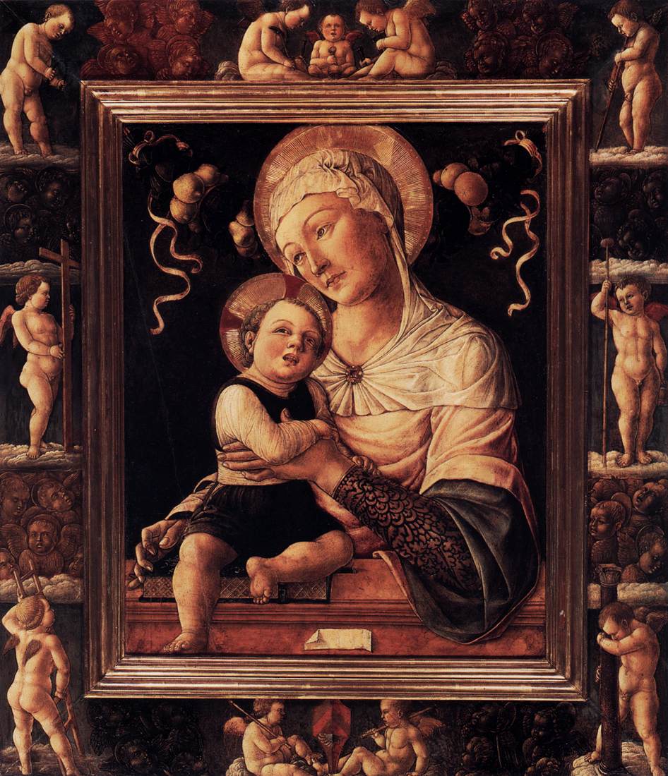 Madonna and Child in Painted Frame by BASTIANI, Lazzaro