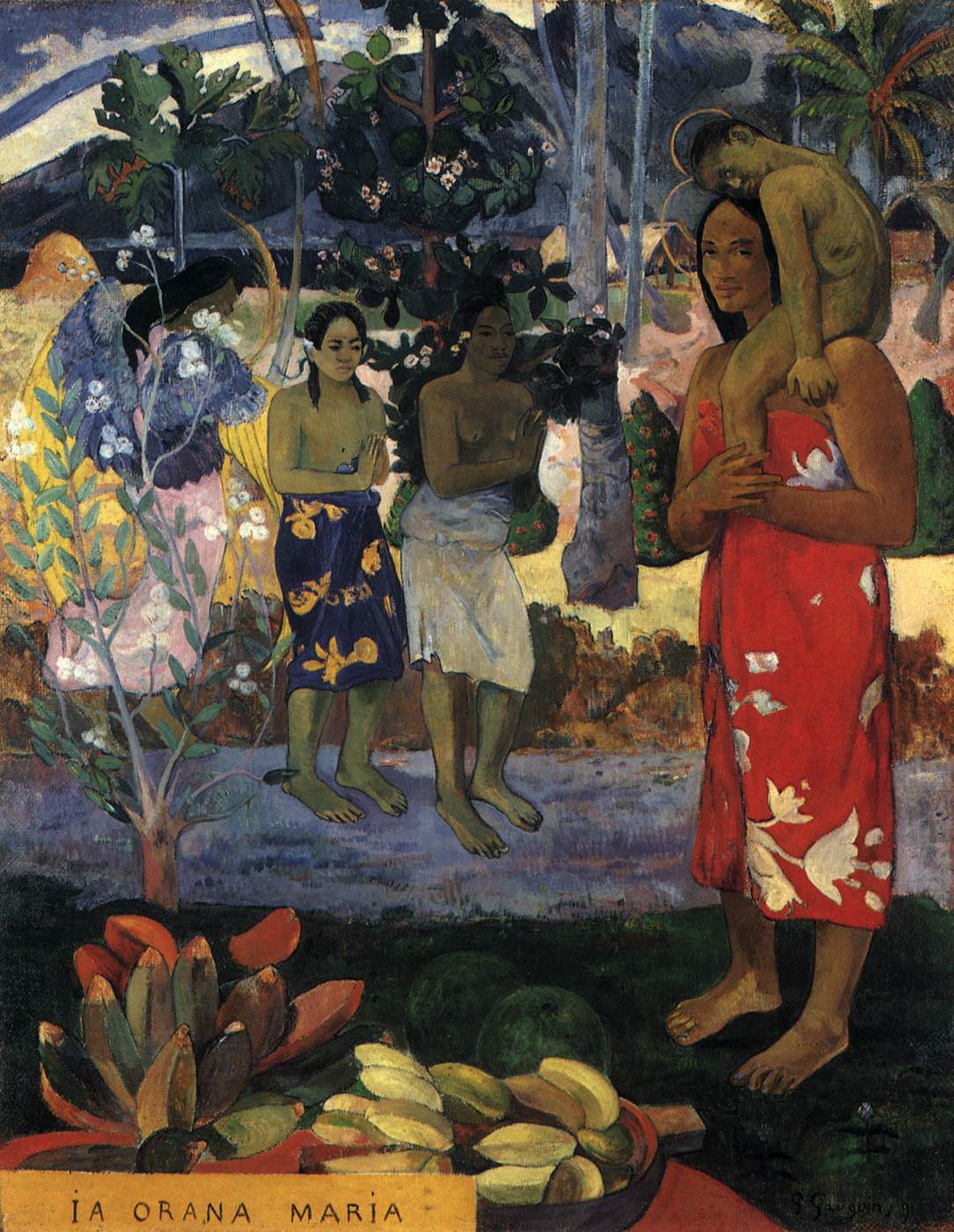 Ia Orana Maria (Hail Mary) by GAUGUIN, Paul