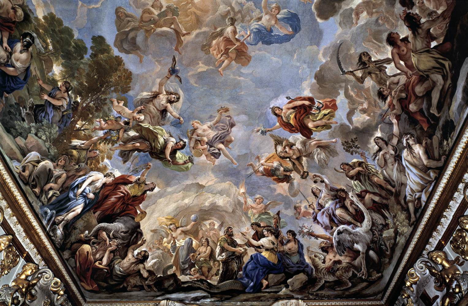 Ceiling decoration (detail) by GIORDANO, Luca