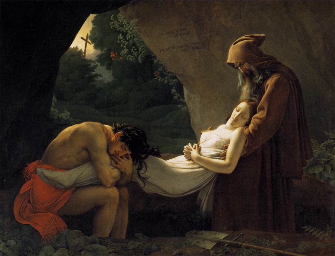 The Entombment of Atala by GIRODET DE ROUCY-TRIOSON, Anne-Louis