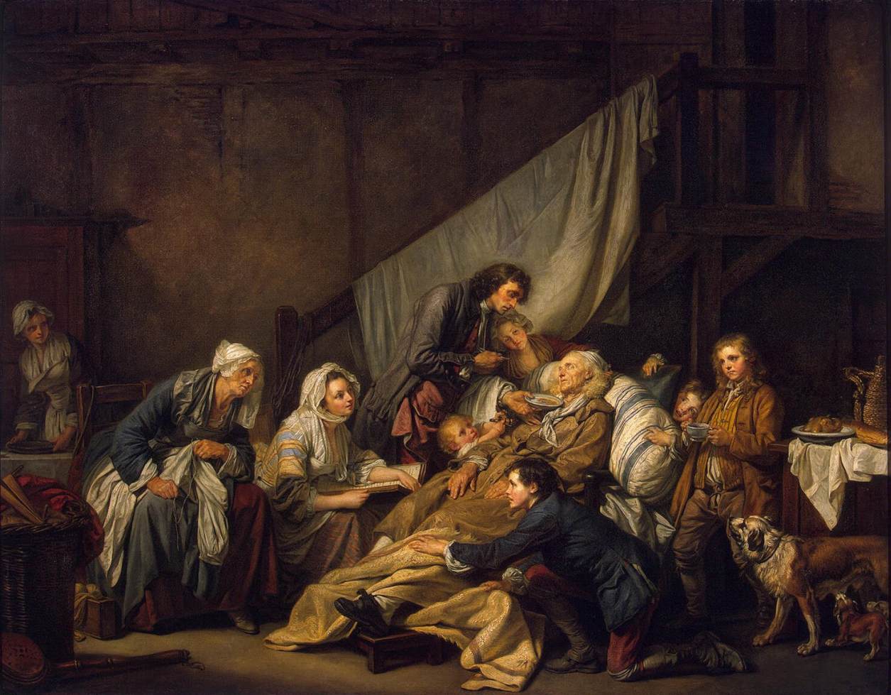 The Paralytic by GREUZE, Jean-Baptiste