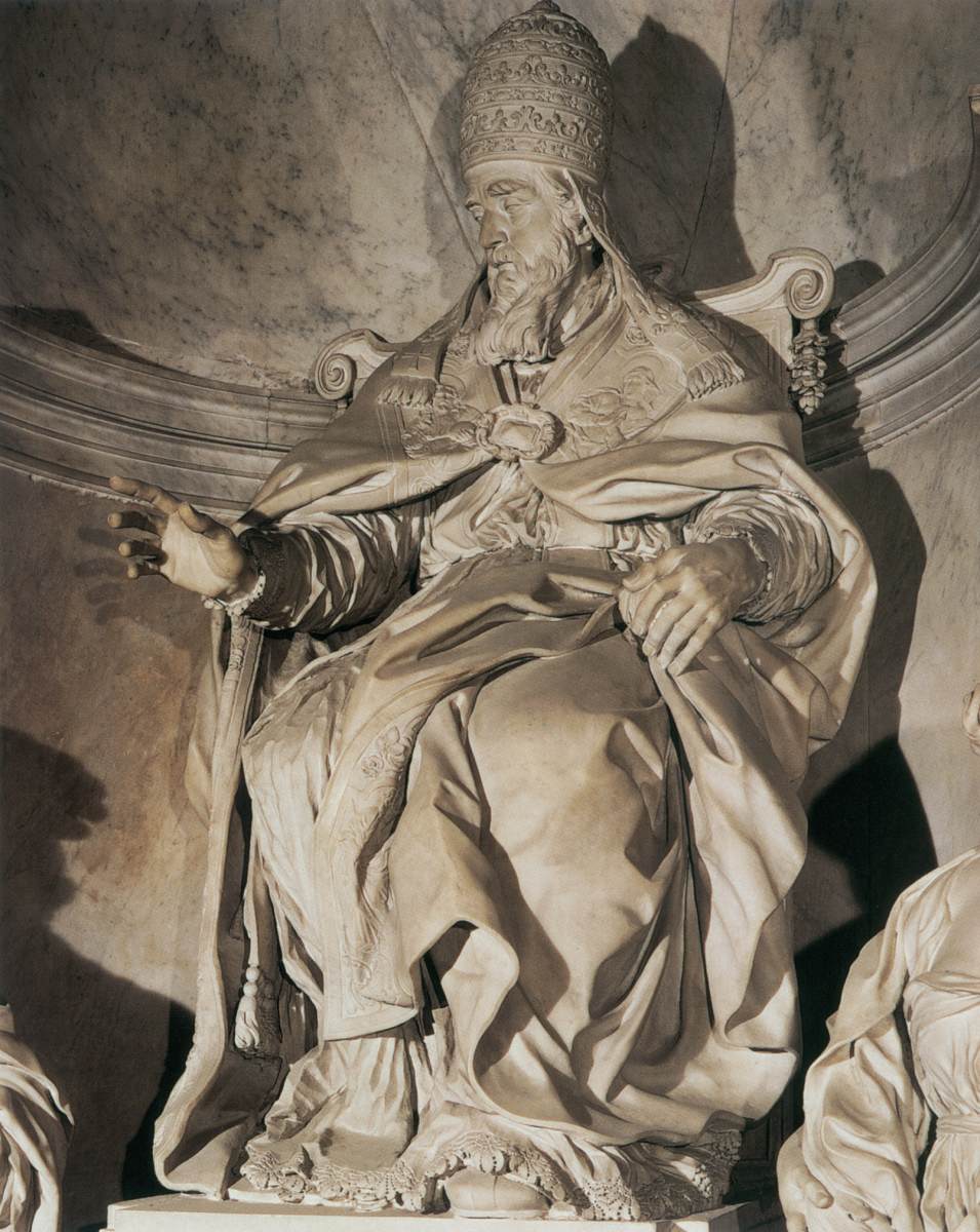 Monument of Pope Leo XI (detail) by ALGARDI, Alessandro