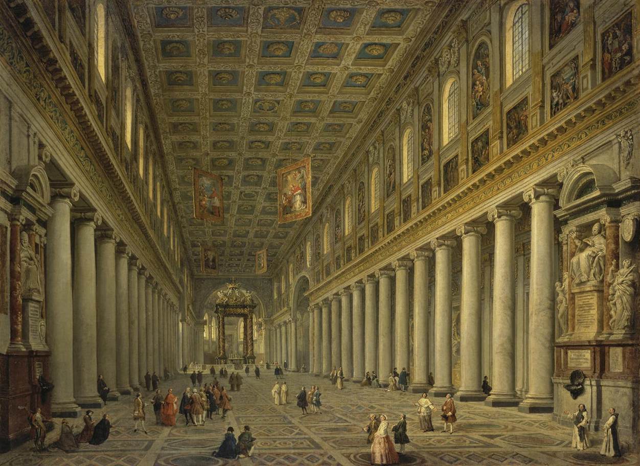 Interior of the Santa Maria Maggiore in Rome by PANNINI, Giovanni Paolo