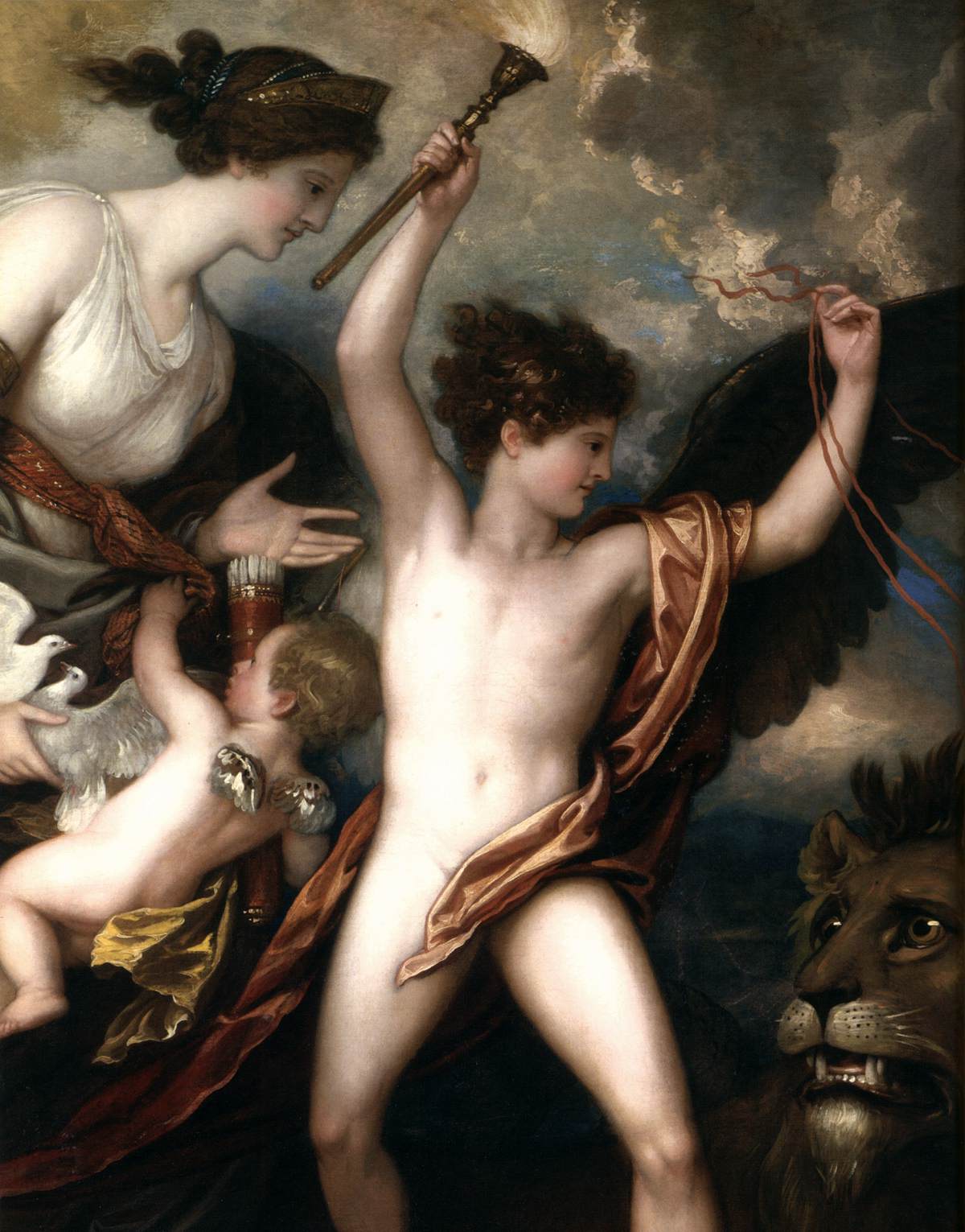 Omnia Vincit Amor or The Power of Love in the Three Elements (detail) by