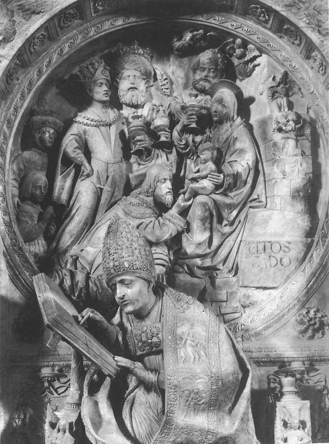 Tomb of Don Alonso de Madrigal (detail) by ZARZA, Vasco de la