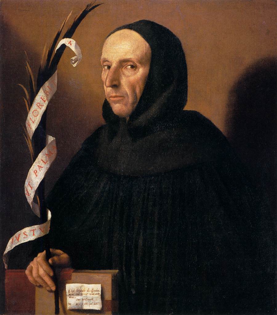 Portrait of a Dominican, Presumed to be Girolamo Savonarola by MORETTO da Brescia