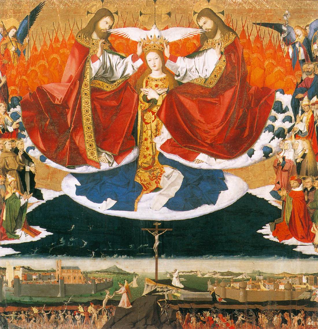 The Coronation of the Virgin by CHARONTON, Enguerrand