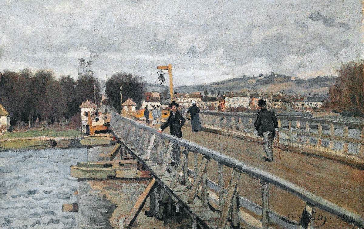 The Footbridge at Argenteuil by SISLEY, Alfred