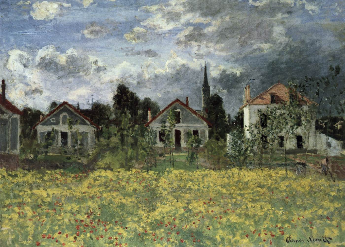 Houses at Argenteuil by MONET, Claude