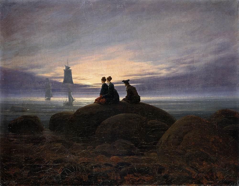 Moonrise by the Sea by FRIEDRICH, Caspar David