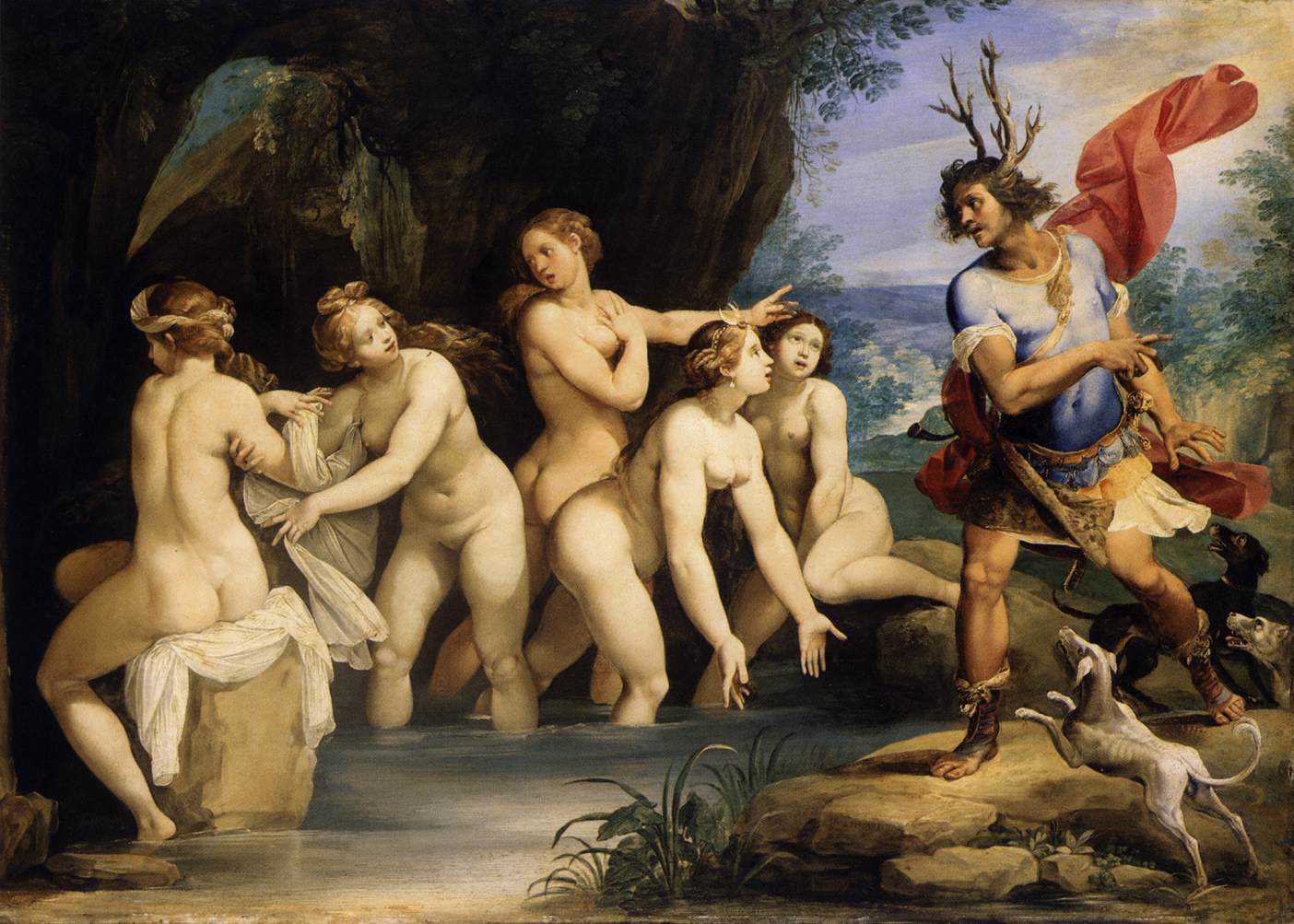 Diana and Actaeon by CESARI, Giuseppe