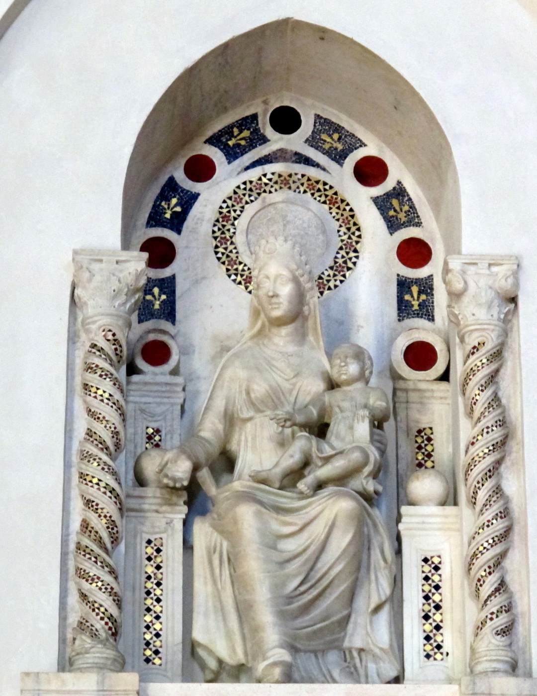 Tomb of Cardinal de Braye (detail) by ARNOLFO DI CAMBIO