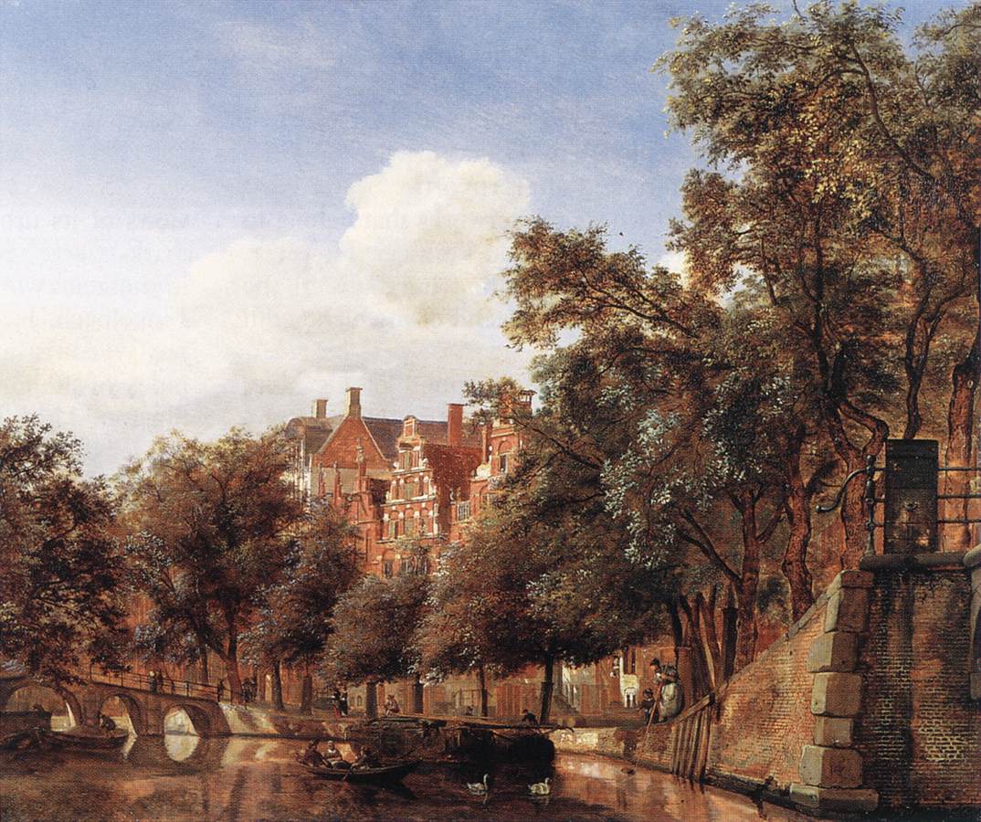 View of the Herengracht, Amsterdam by HEYDEN, Jan van der