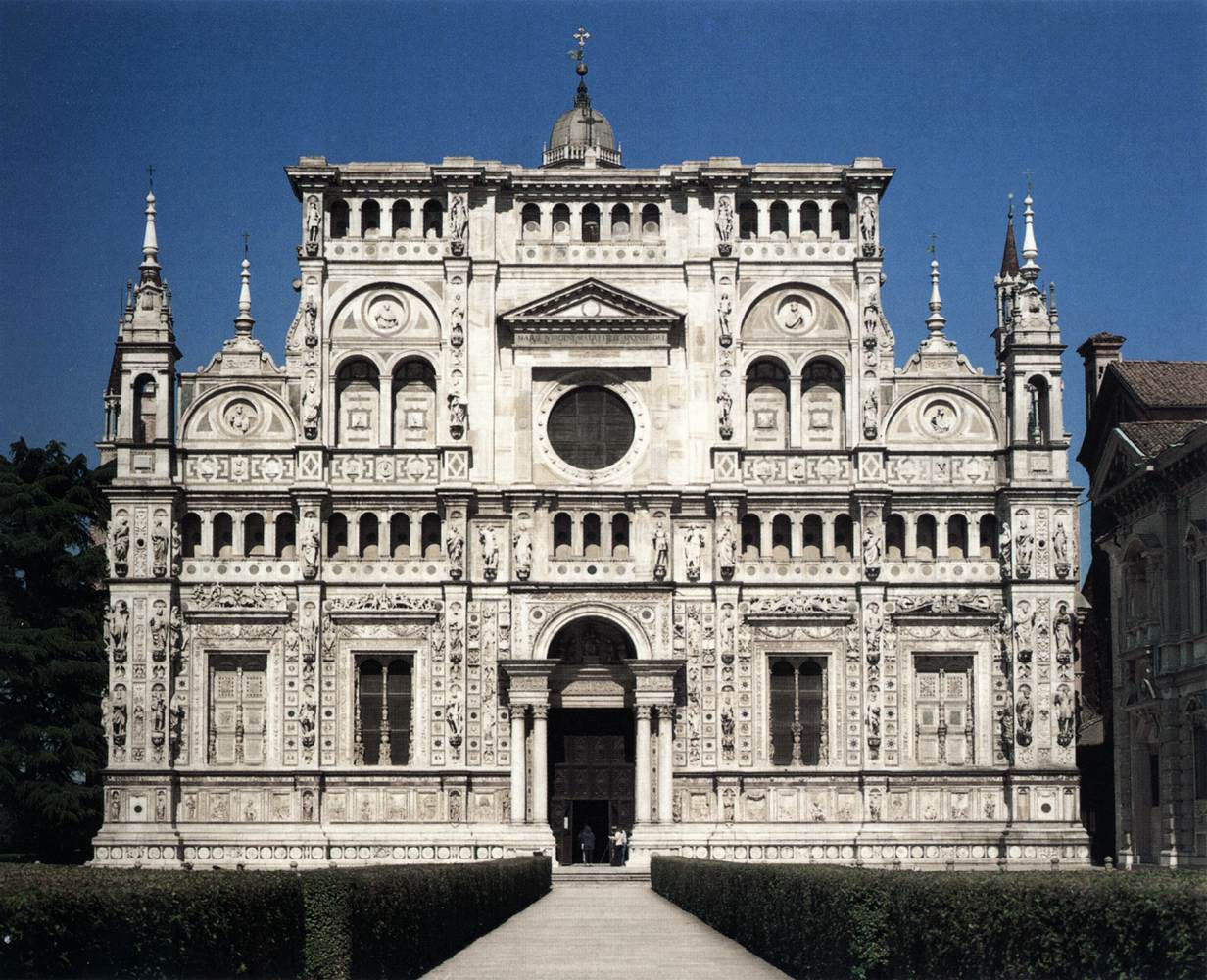 View of the façade by