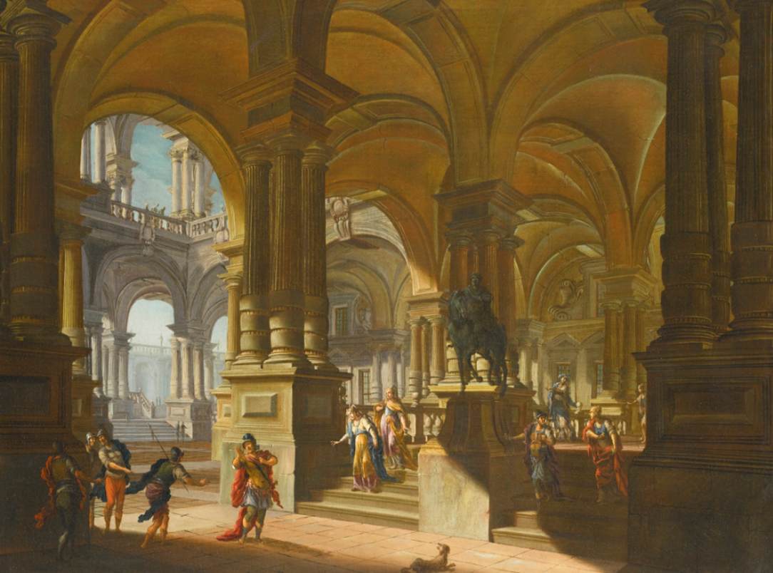 Architectural Capriccio with Figures by JOLI, Antonio