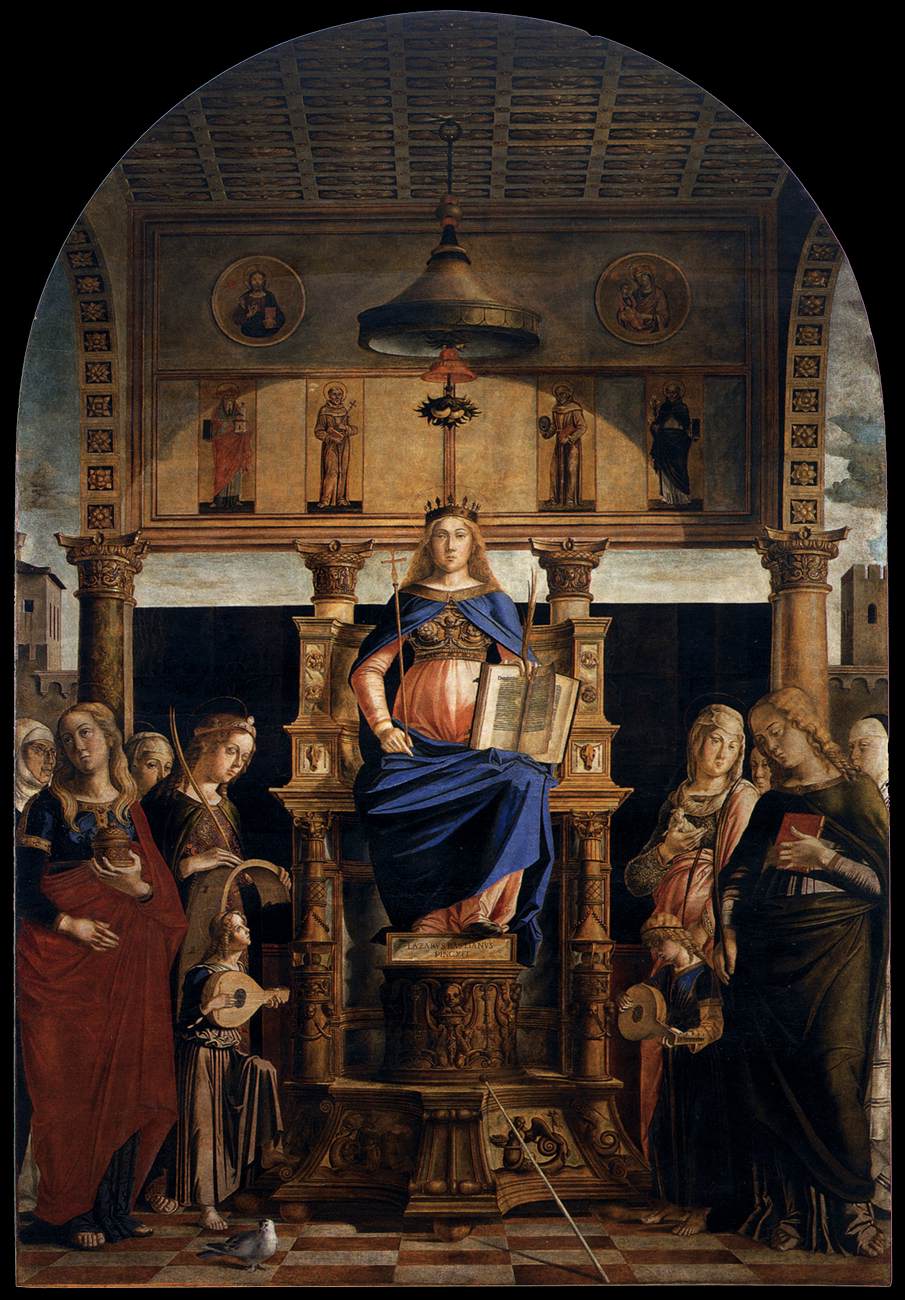 St Veneranda Enthroned by