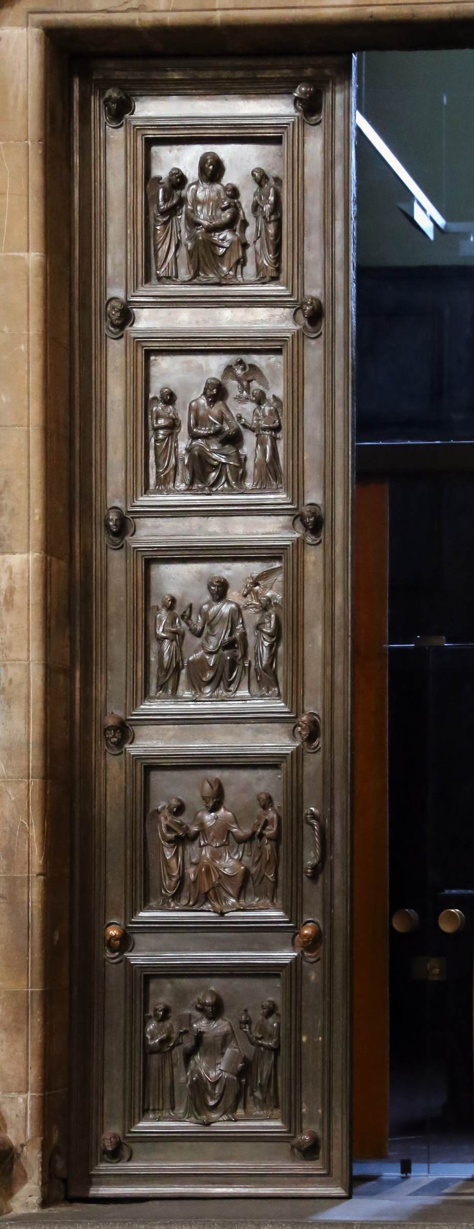 Bronze Doors of the New Sacristy (detail) by MASO DI BARTOLOMMEO