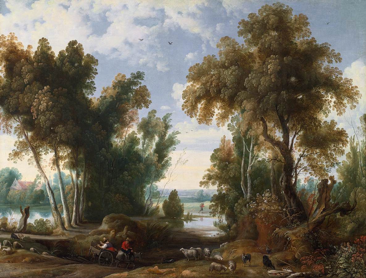 Landscape with Peasants by WILDENS, Jan