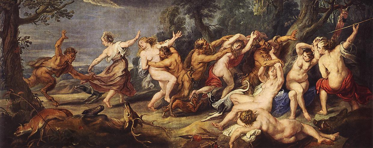 Diana and her Nymphs Surprised by the Fauns by