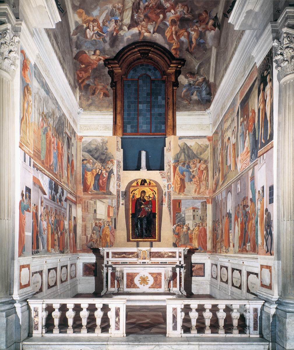 View of the Cappella Brancacci (after restoration) by MASACCIO