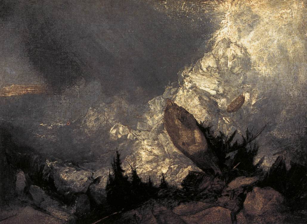 The Fall of an Avalanche in the Grisons by TURNER, Joseph Mallord William