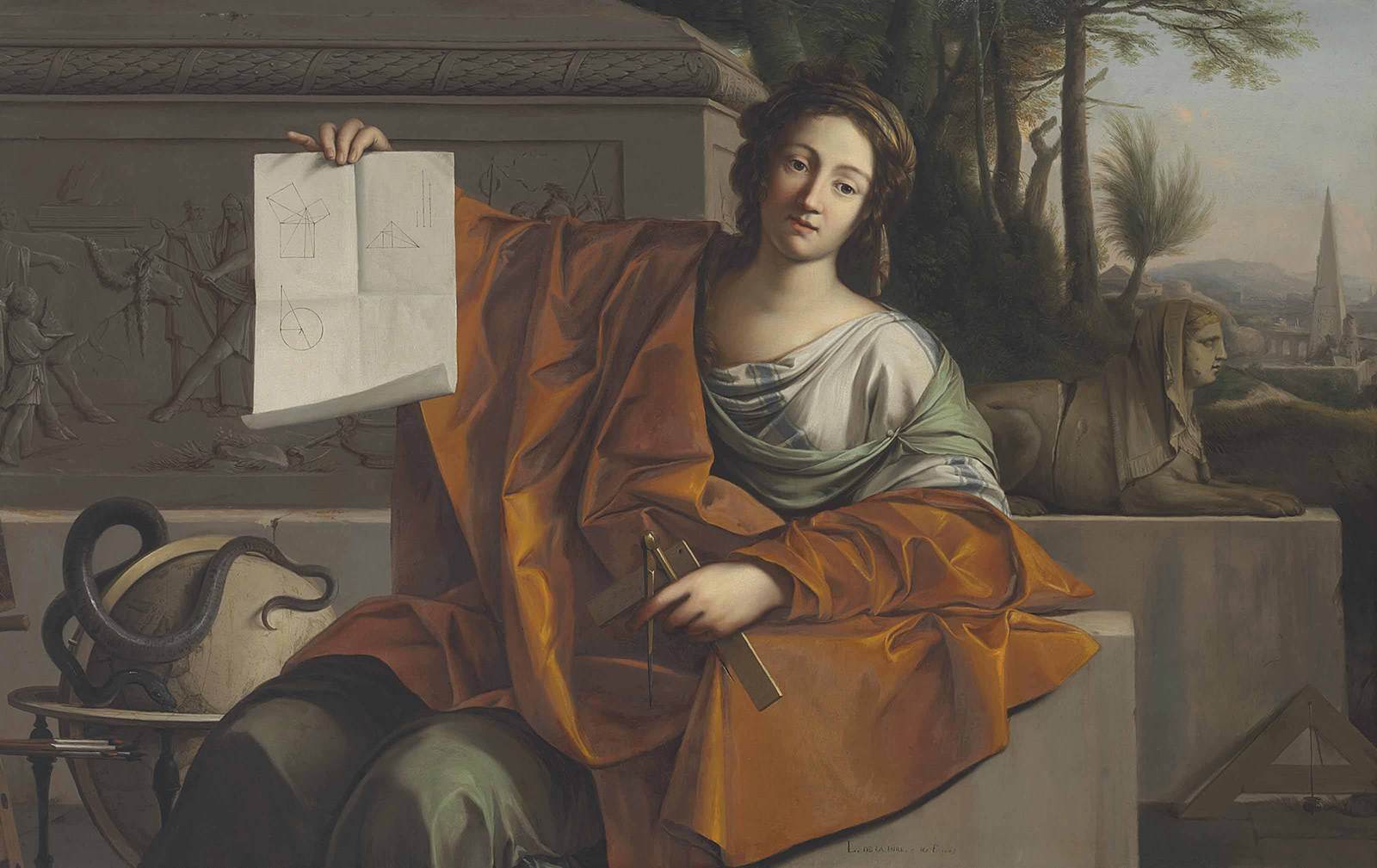 Allegory of Geometry by LA HYRE, Laurent de