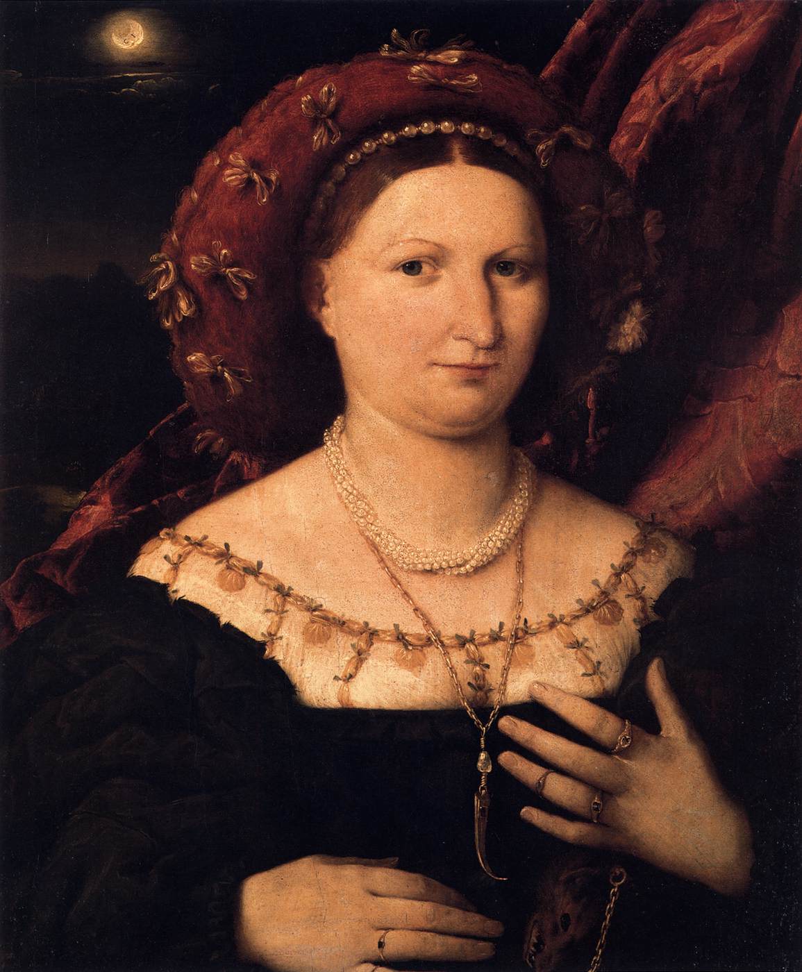 Portrait of Lucina Brembati by LOTTO, Lorenzo