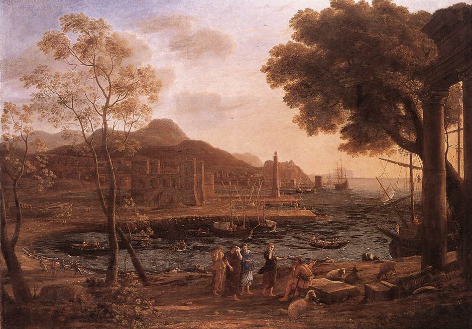 Harbour Scene with Grieving Heliades by