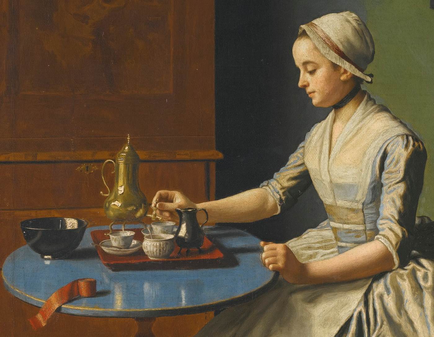 Dutch Girl at Breakfast (detail) by