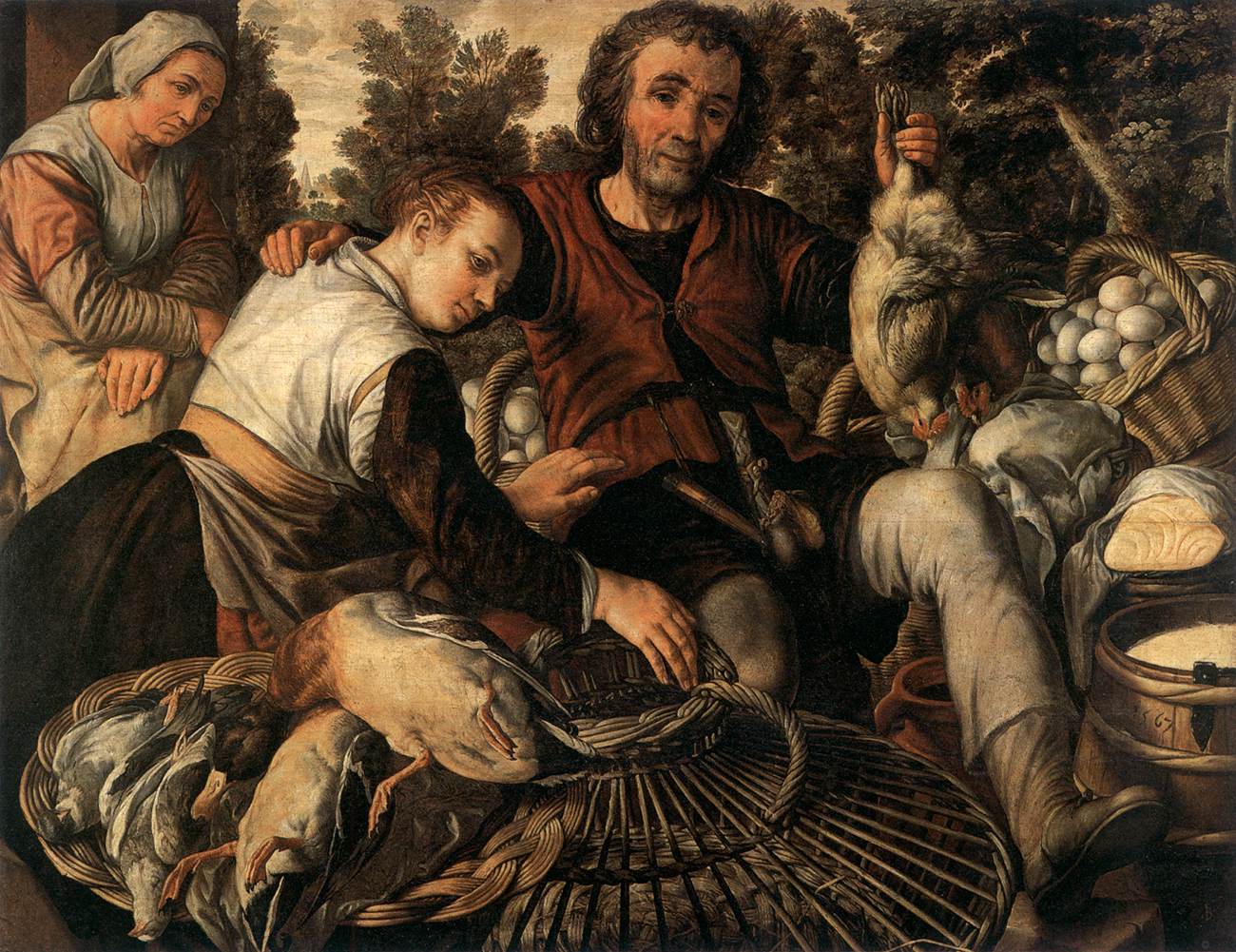 Market Peasants by BEUCKELAER, Joachim