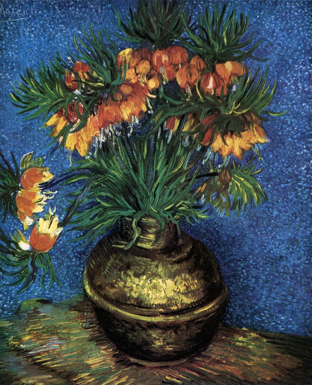 Fritillaries in a Copper Vase by GOGH, Vincent van