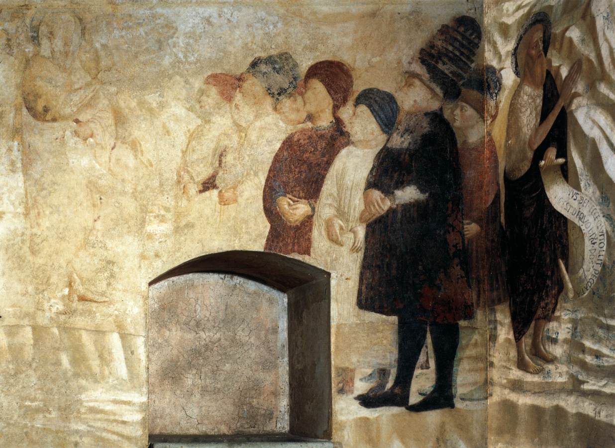 Sermon in the Wilderness by MASOLINO da Panicale