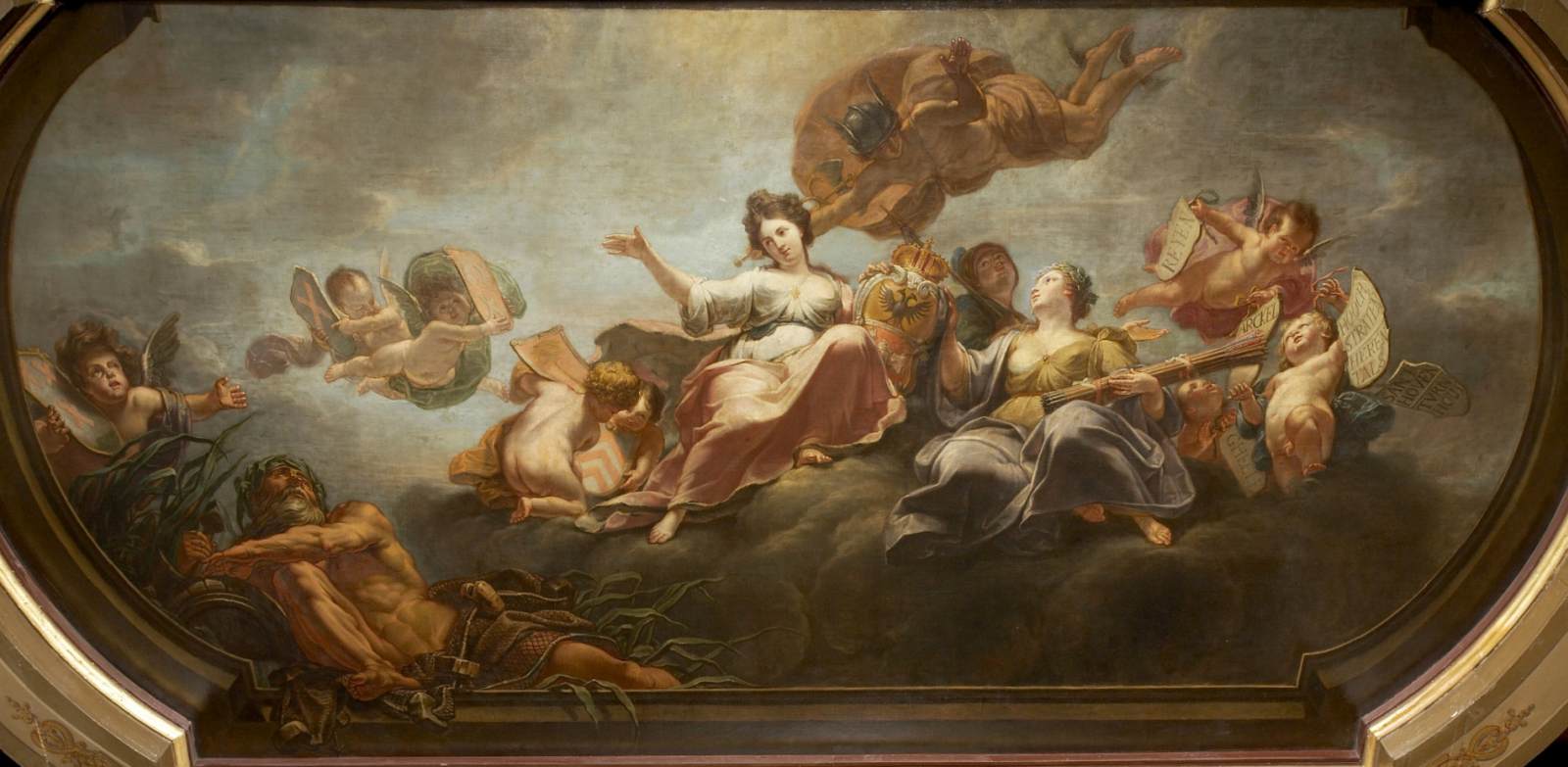 Mercury and Ceres Urge Scaldis to Wake Antwerpia by ROORE, Jacques Ignace de