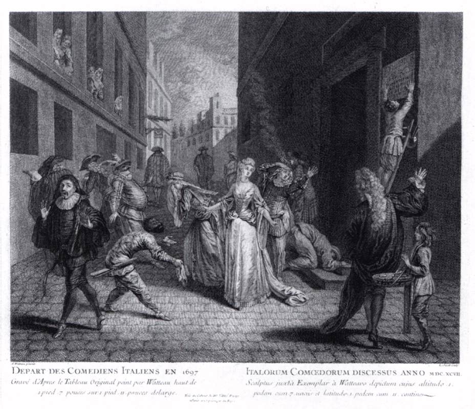 The Departure of the Italian Comedians in 1697 by