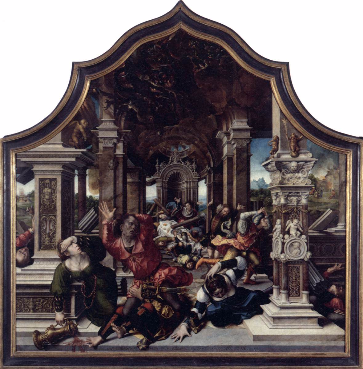 Triptych of Virtue of Patience (central panel) by