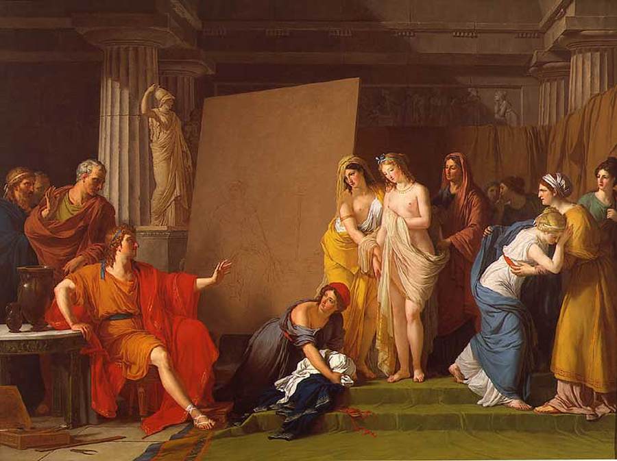 Zeuxis Choosing his Models for the Image of Helen from among the Girls of Croton by