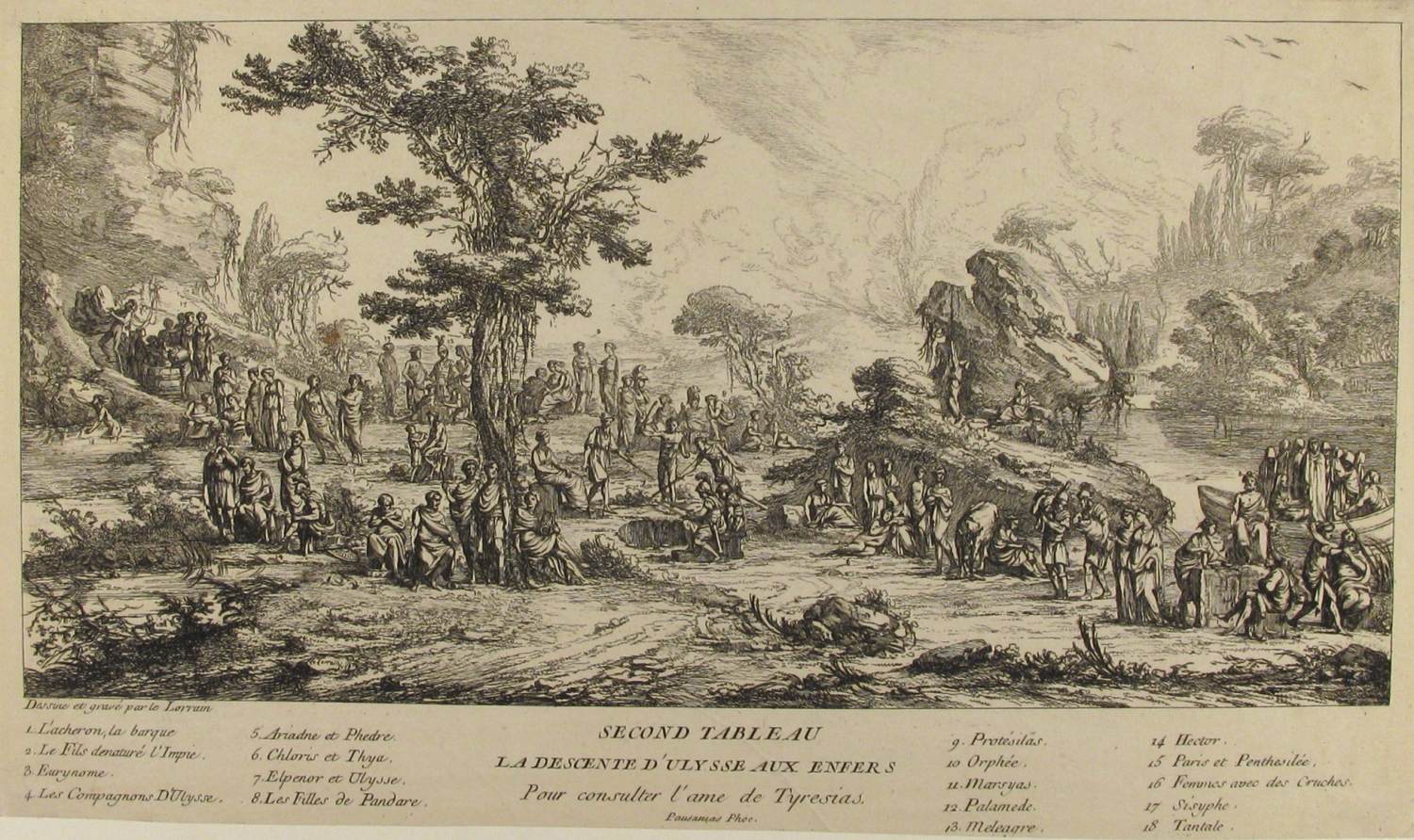 La Descente d'Ulysse aux Enfers by LE LORRAIN, Louis-Joseph