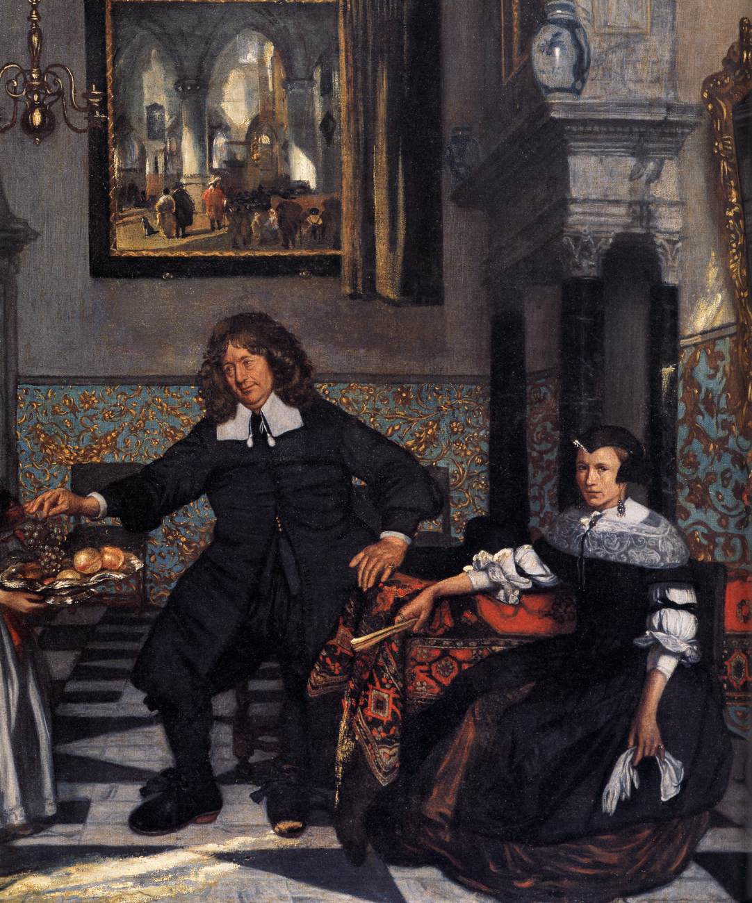 Portrait of a Family in an Interior (detail) by