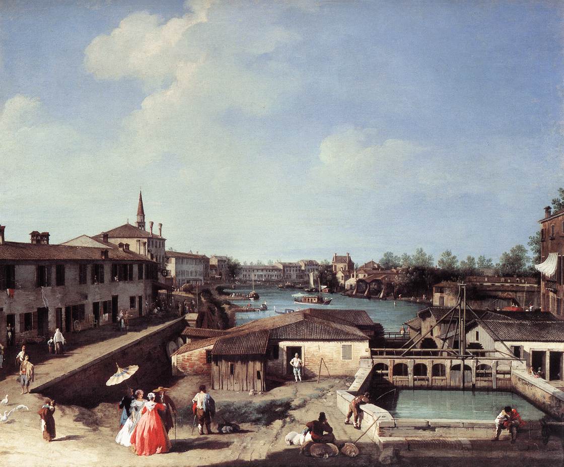 Dolo on the Brenta by CANALETTO