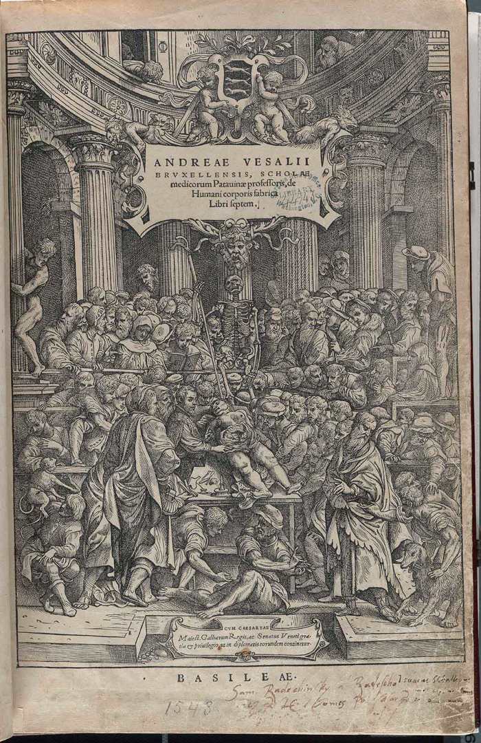 Title page by VESALIUS, Andreas