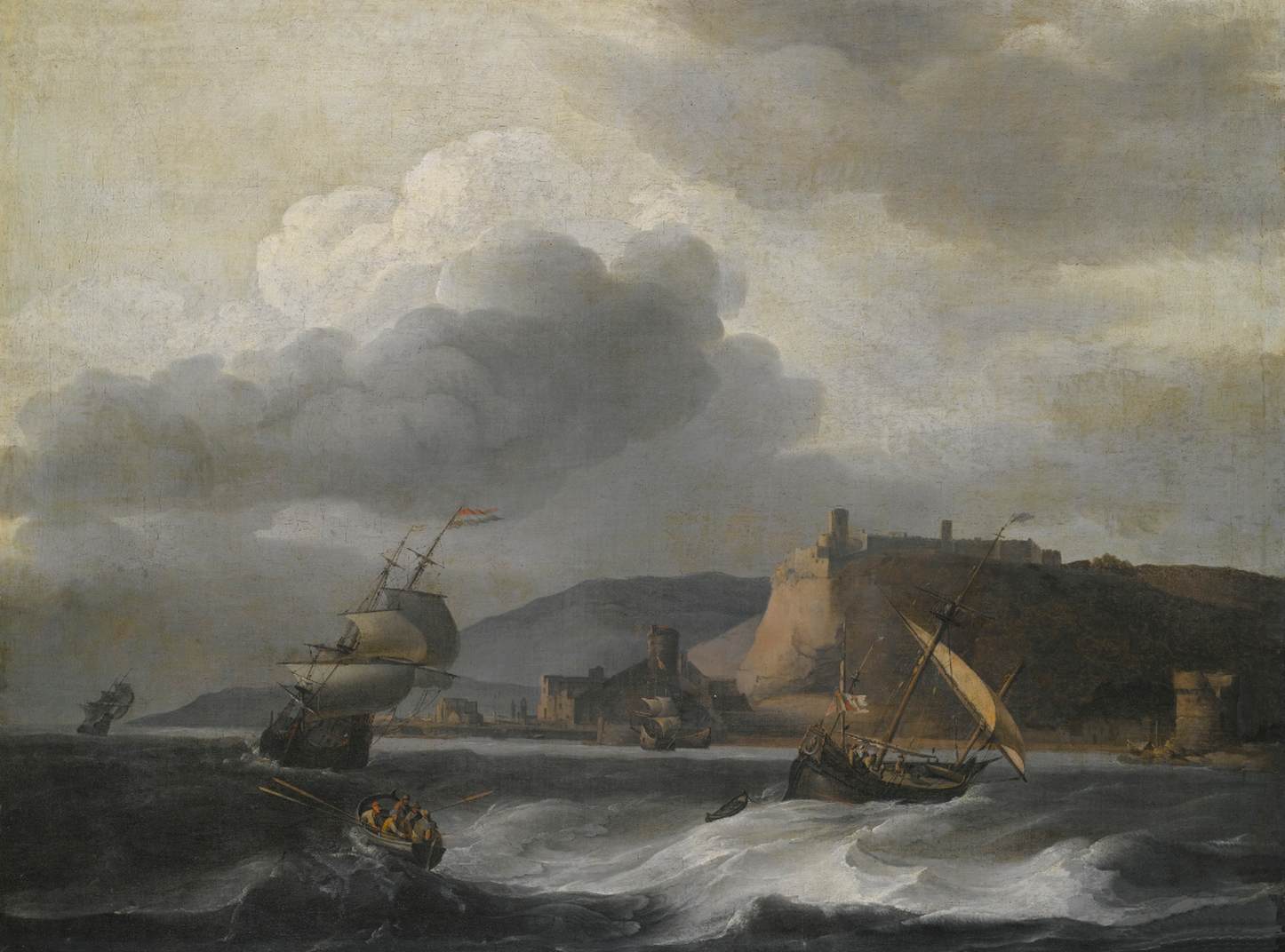 Shipping off a Coast in Choppy Water by SMIT, Aernout