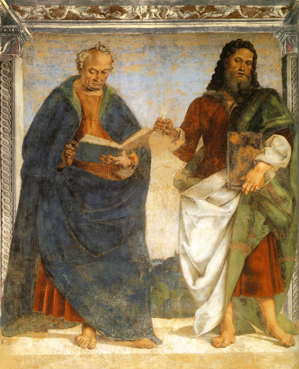 Pair of Apostles in Dispute by SIGNORELLI, Luca