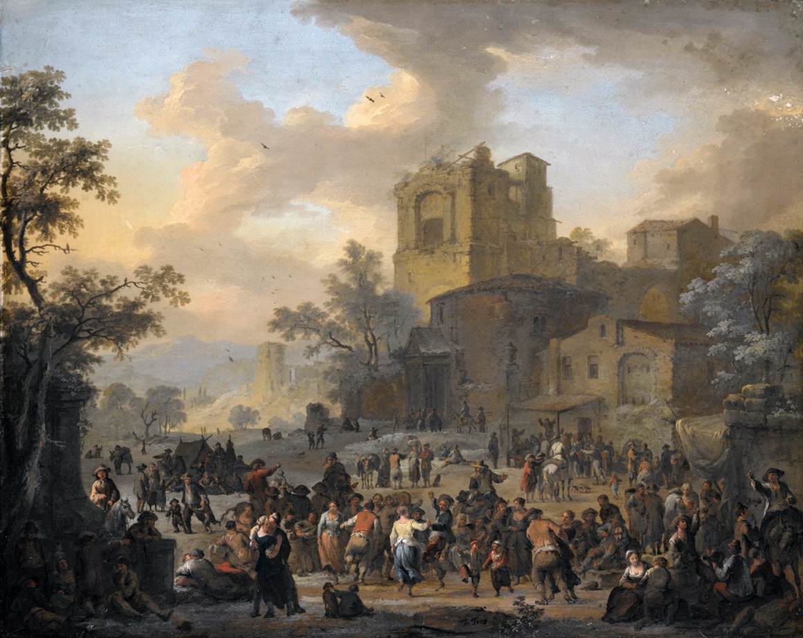 Italianate Village Landscape by FERG, Franz de Paula