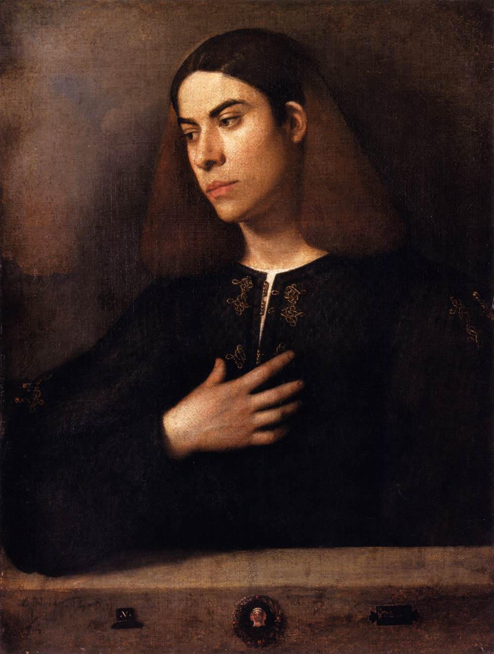 Portrait of a Youth (Antonio Broccardo?) by GIORGIONE