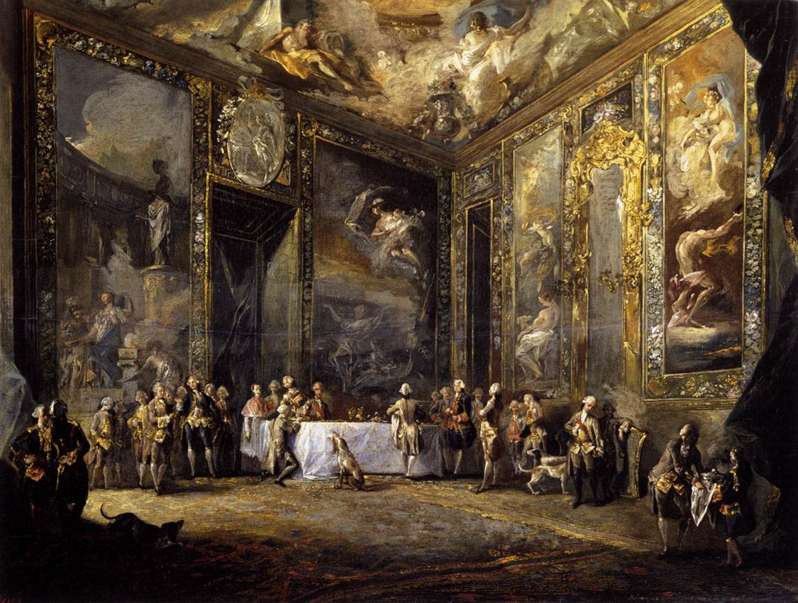 Charles III Dining before the Court by