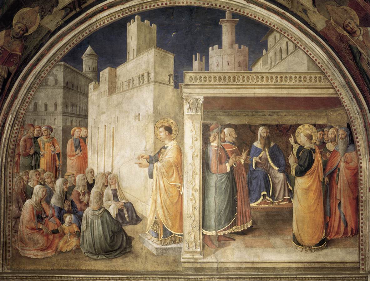 Lunette of the north wall by ANGELICO, Fra