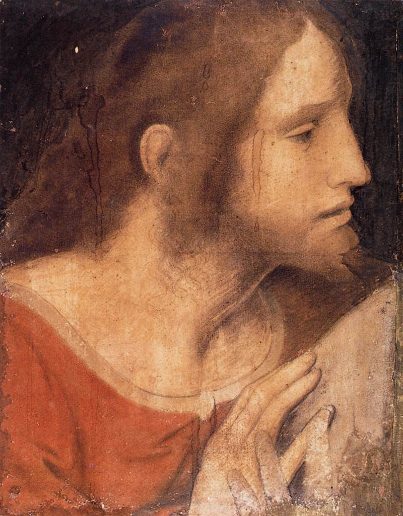 Head of St James the Less by LEONARDO da Vinci