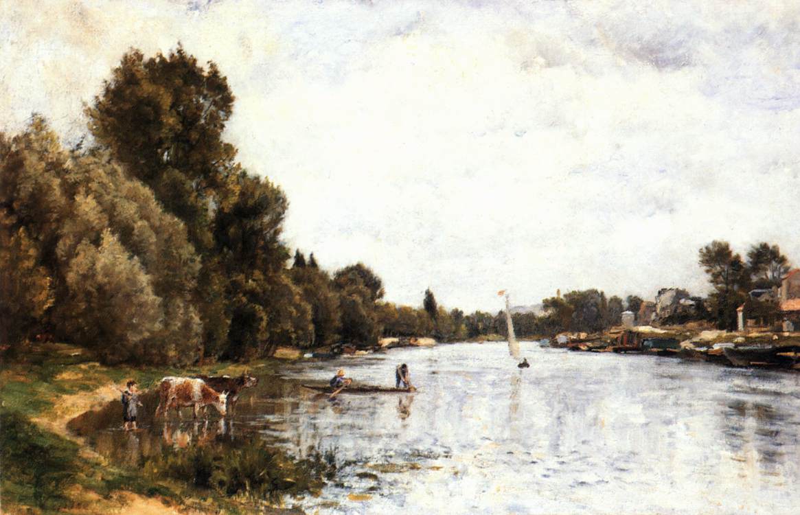 The Seine near Argenteuil by LÉPINE, Stanislas