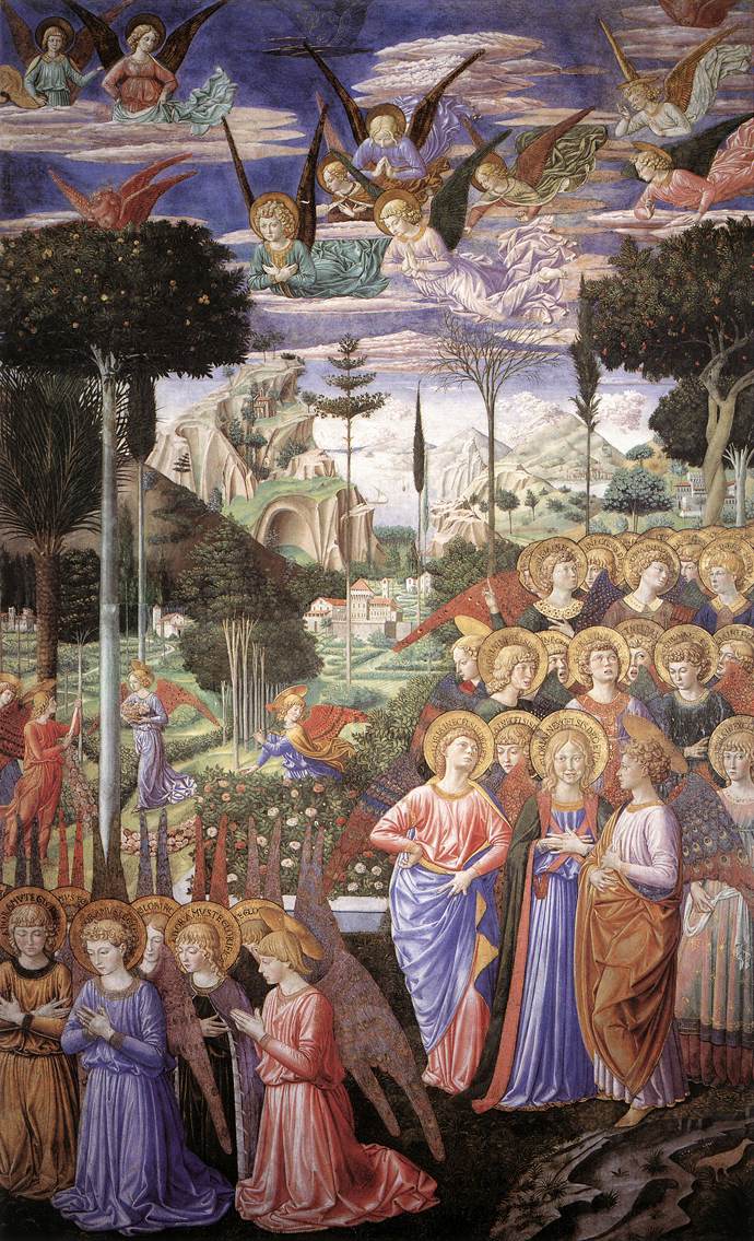 Angels Worshipping (right side of the chancel) by