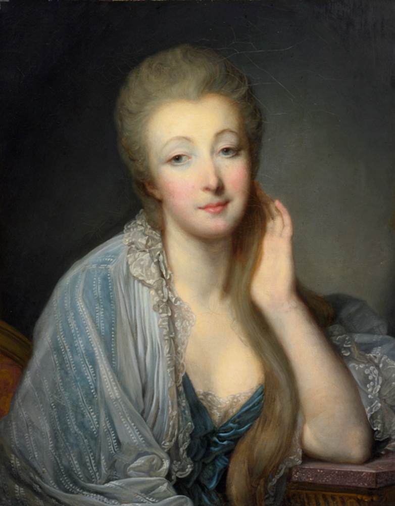 Portrait of the Comtesse du Barry by GREUZE, Jean-Baptiste